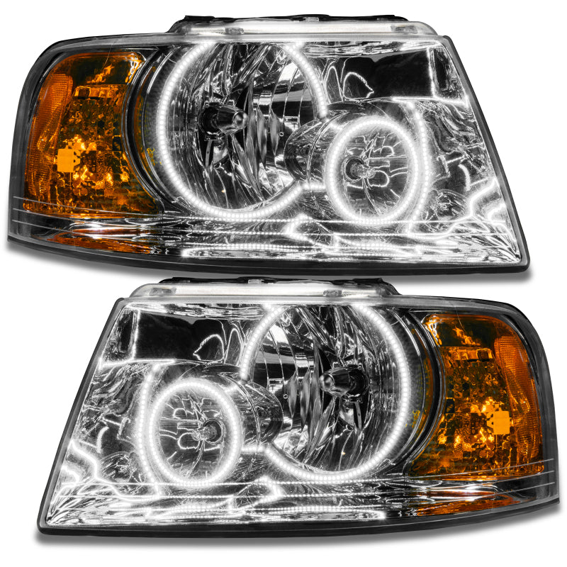 ORACLE Lighting Headlights Oracle 03-06 Ford Expedition SMD HL - Chrome - ColorSHIFT w/ 2.0 Controller SEE WARRANTY