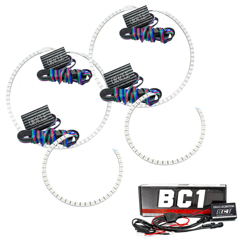 ORACLE Lighting Headlights Oracle GMC Denali 07-10 Halo Kit - ColorSHIFT w/ BC1 Controller SEE WARRANTY