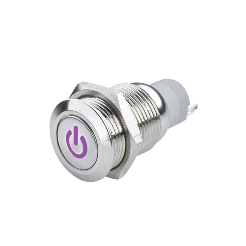 ORACLE Lighting Light Accessories and Wiring Oracle Power Symbol On/Off Flush Mount LED Switch - UV/Purple SEE WARRANTY