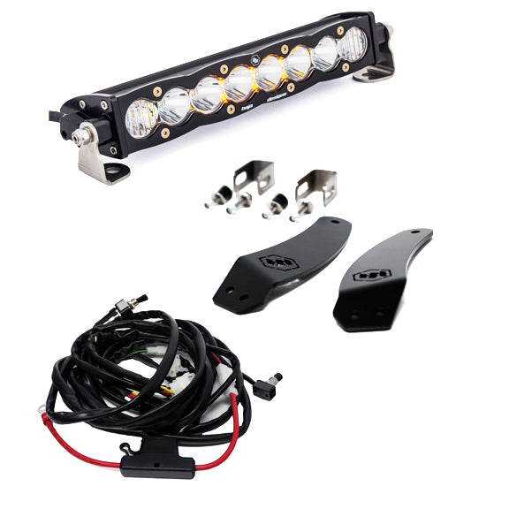 Baja Designs LED Light Bars Textron Wildcat XX 2018 Grille Mount Kit 10 Inch S8 Baja Designs - 447138
