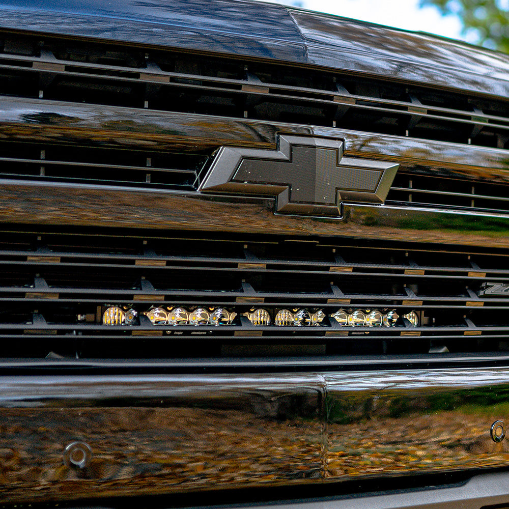 Baja Designs LED Light Bars Silverado 1500 Grille Mount Kit 2019-Chevy Silverado 1500 S8 w/ 20 Inch S8 Baja Designs - 447519