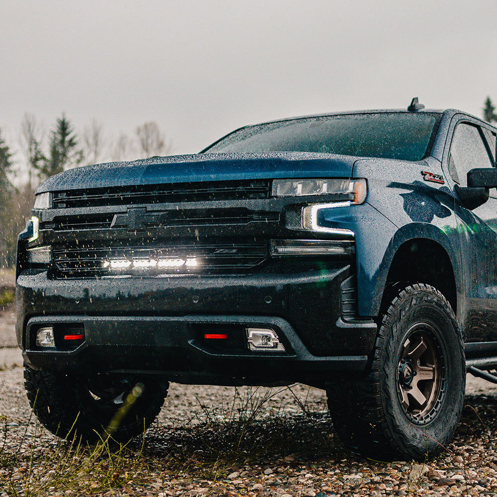 Baja Designs LED Light Bars Silverado 1500 Grille Mount Kit 2019-Chevy Silverado 1500 S8 w/ 20 Inch S8 Baja Designs - 447519