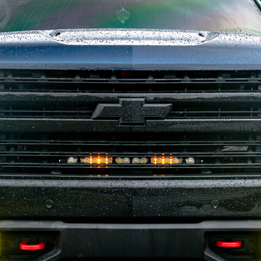 Baja Designs LED Light Bars Silverado 1500 Grille Mount Kit 2019-Chevy Silverado 1500 S8 w/ 20 Inch S8 Baja Designs - 447519