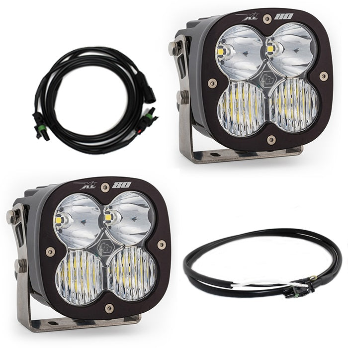 Baja Designs LED Light Kit Jeep JL/JT Rubicon Steel Bumper LED Light Kit XL 80 w/Upfitter Baja Designs - 447669UP