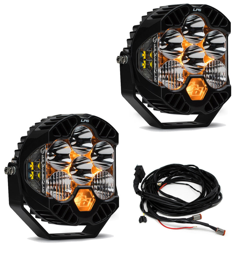 Baja Designs LED Light Kit Jeep JL/JT Rubicon Steel Bumper LED Light Kit LP6 w/Upfitter Baja Designs - 447671UP