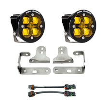 Load image into Gallery viewer, Jeep JL Fog Light Squadron-R SAE 18-Pres Wrangler JL Sport/Sport-S Fog Pocket Kit Baja Amber Baja Designs