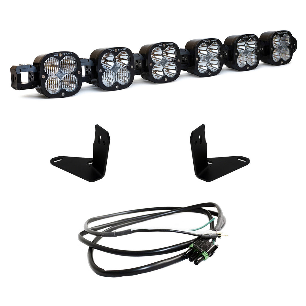 Baja Designs LED Light Bars 6 XL Linkable Light Bar Kit 21-Up Ford Bronco Steel Bumper Mount w/Upfitter Baja Desgins - 447750UP