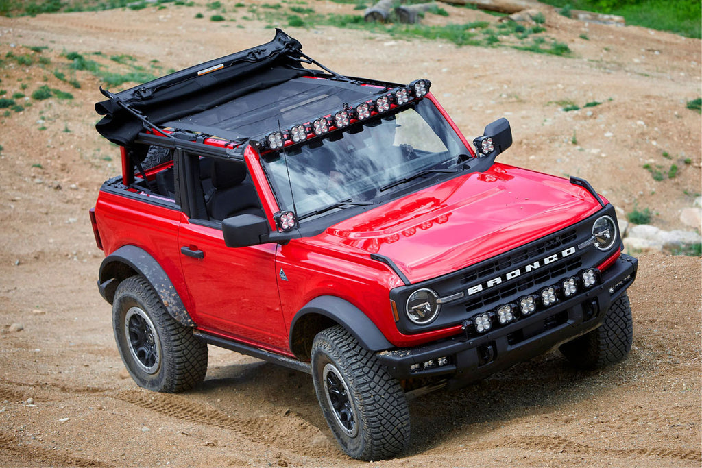Baja Designs LED Light Kit Bronco Roof Light Bar Kit 21-Up Ford Bronco 50 Onx6+ w/Upfitter Baja Designs - 447757UP