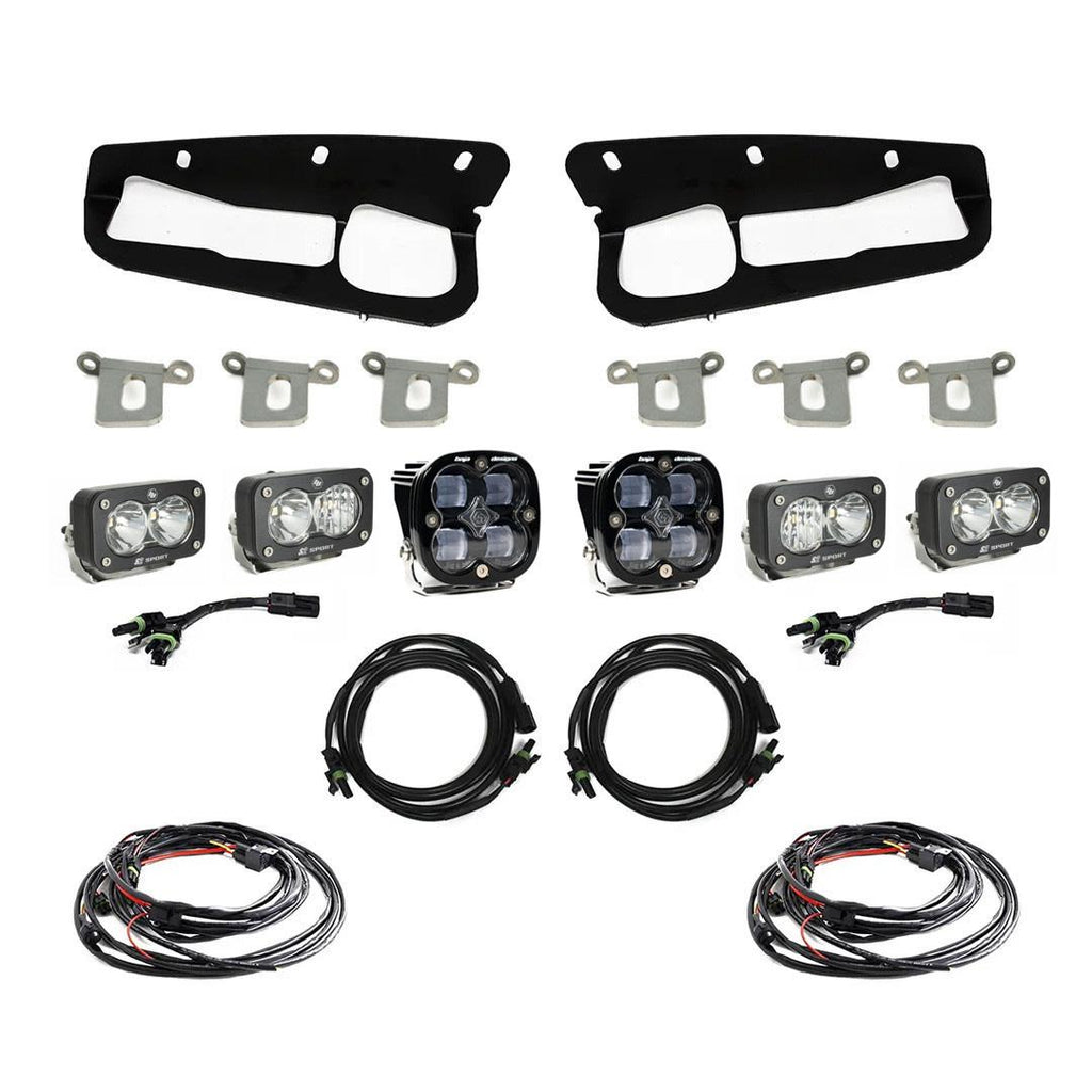 Baja Designs Fog Lights Bronco Clear SAE Fog Pocket Kit 21-Up Ford Bronco Baja Designs - 447761