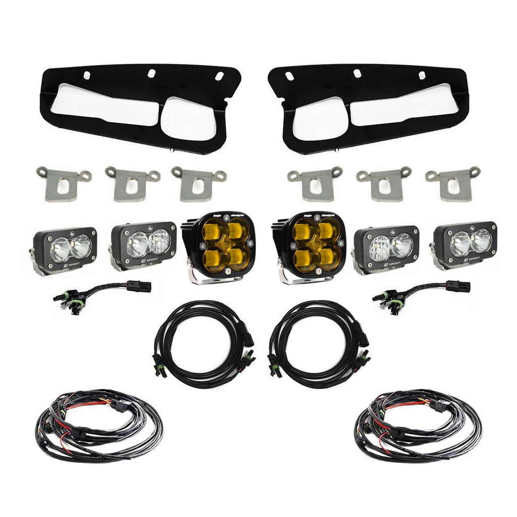 Baja Designs Fog Lights Bronco Amber SAE Fog Pocket Kit 21-Up Ford Bronco Baja Designs - 447762