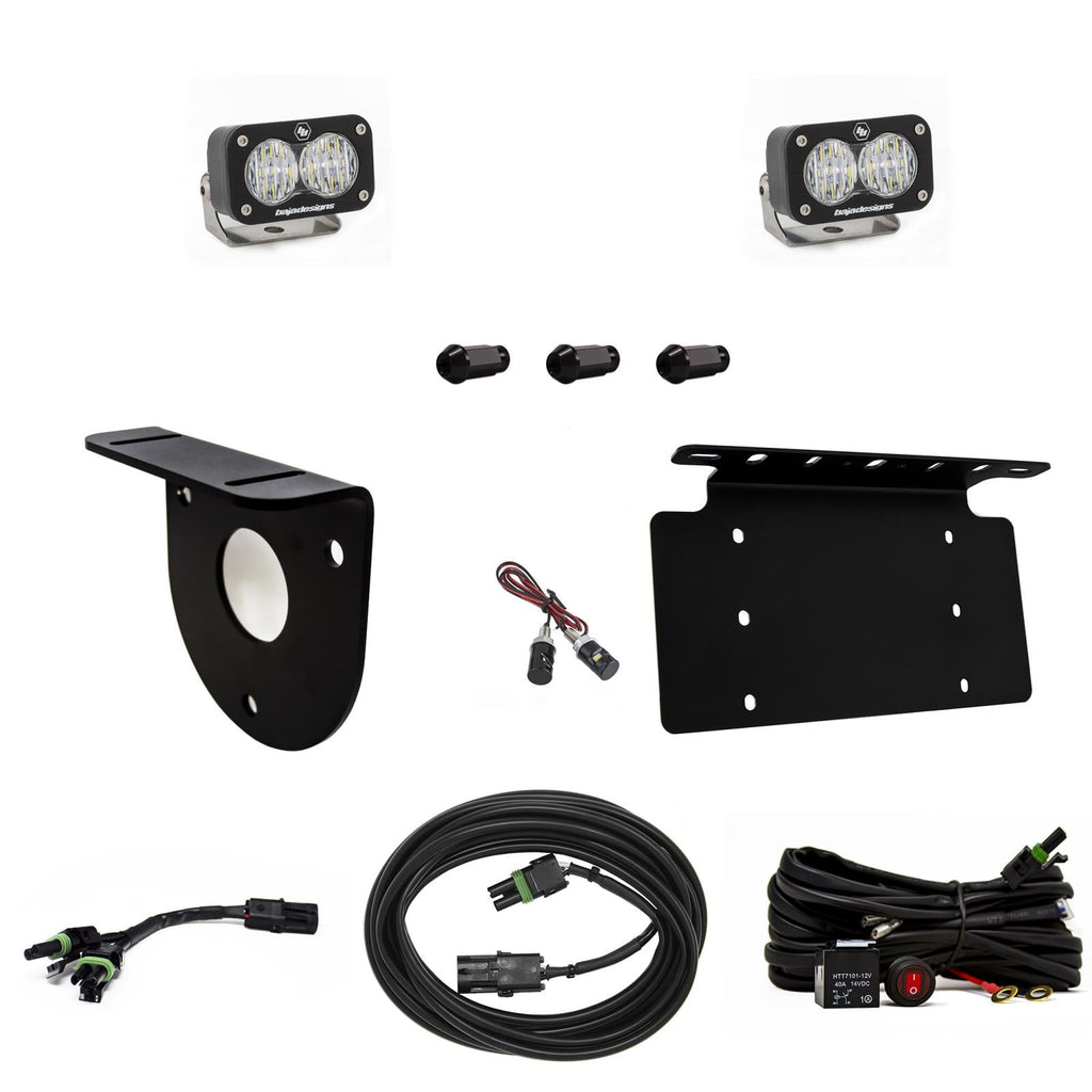 Baja Designs License Plate Bronco Dual S2 Sport W/C Reverse Kit w/Lic Plate 21-Up Ford Bronco Baja Designs - 447764