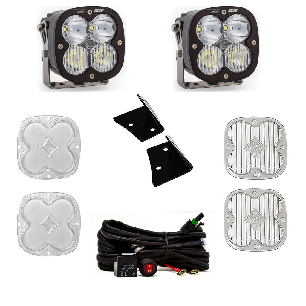 Baja Designs LED Light Kit Jeep JK XL80 Drive/Combo A-Pillar Kit Baja Designs - 447800