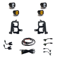 Load image into Gallery viewer, GMC 2500/3500 (20-On) Clear Spot/Baja Amber W/C Fog Pocket Kit Baja Designs
