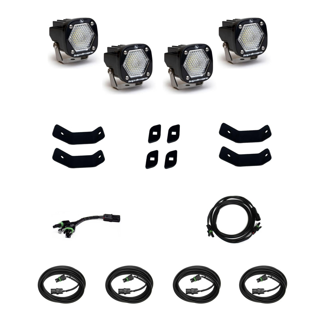 Baja Designs LED Light Kit 2019-On Mercedes Sprinter Van S1 Roof Rack Rail Kit Baja Designs - 447862