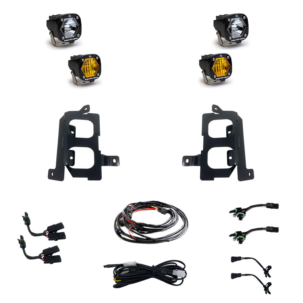 GMC 1500 (19-On) Clear Spot/Baja Amber W/C FPK Baja Designs
