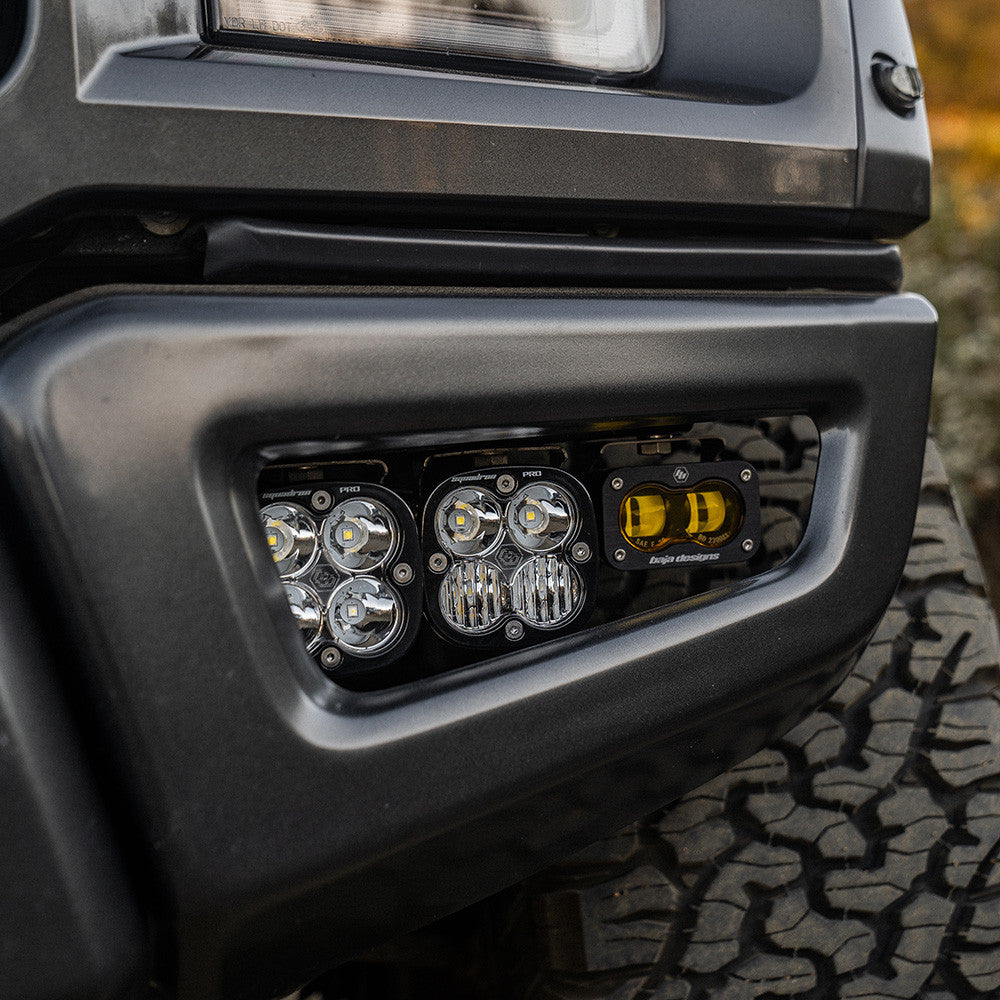 Ford Raptor (17-20) Fog Pocket Kit S2 SAE Amber Pro Baja Designs