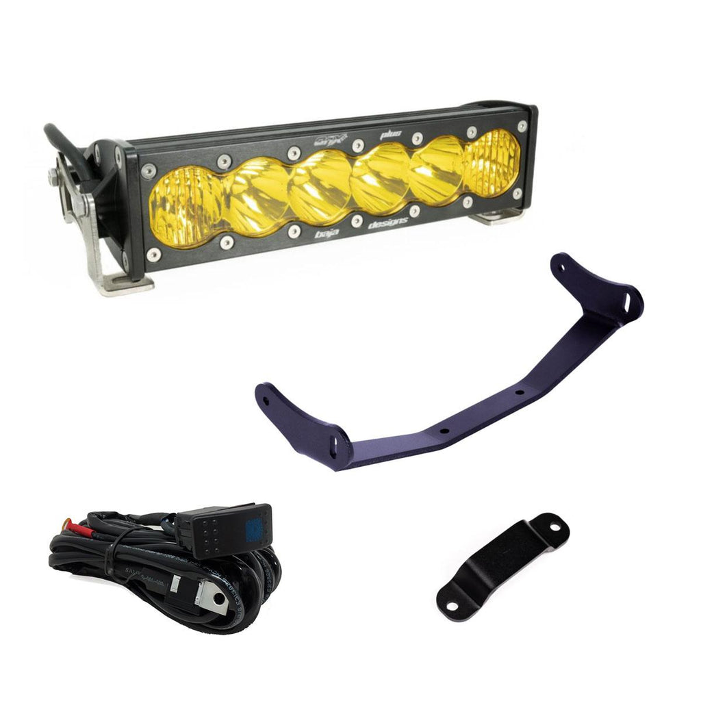 Baja Designs LED Light Kit Can-Am, Maverick R, Amber 10 Inch OnX6+ Shock Tower Kit Baja Designs - 448193