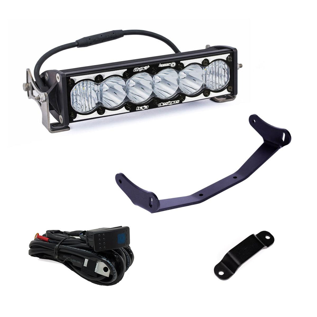 Baja Designs LED Light Kit Can-Am, Maverick R, 10 Inch OnX6+ Laser Hybrid Shock Tower Kit Baja Designs - 448194
