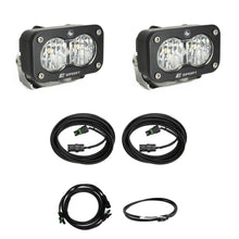 Load image into Gallery viewer, Baja Designs LED Light Kit S2 Sport W/C Reverse Kit w/ Upfitter Wide Cornering Clear Upfitter Wiring - 448209UP