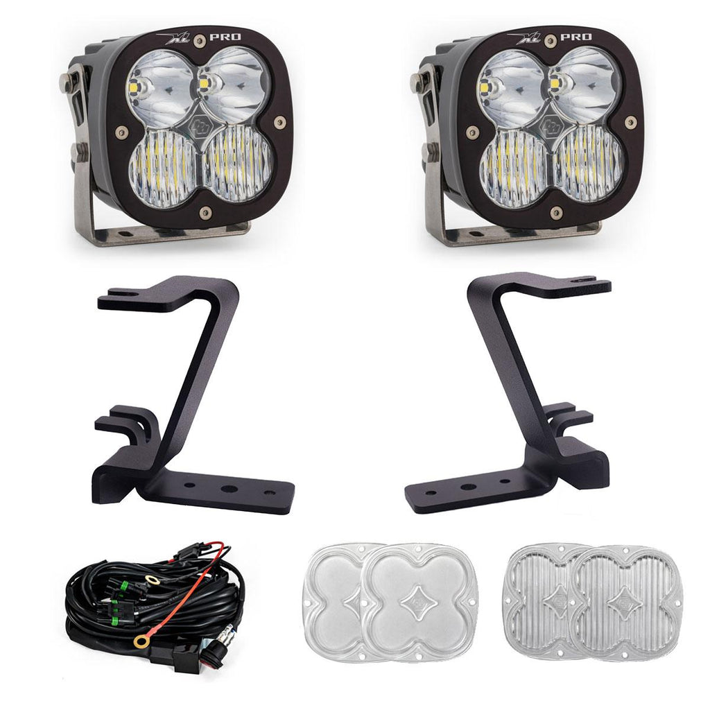 Baja Designs LED Light Kit XL Pro A-Pillar Kit 2023-On Ford F-250/350 Super Duty Driving/Combo Clear Toggle Wiring - 448211