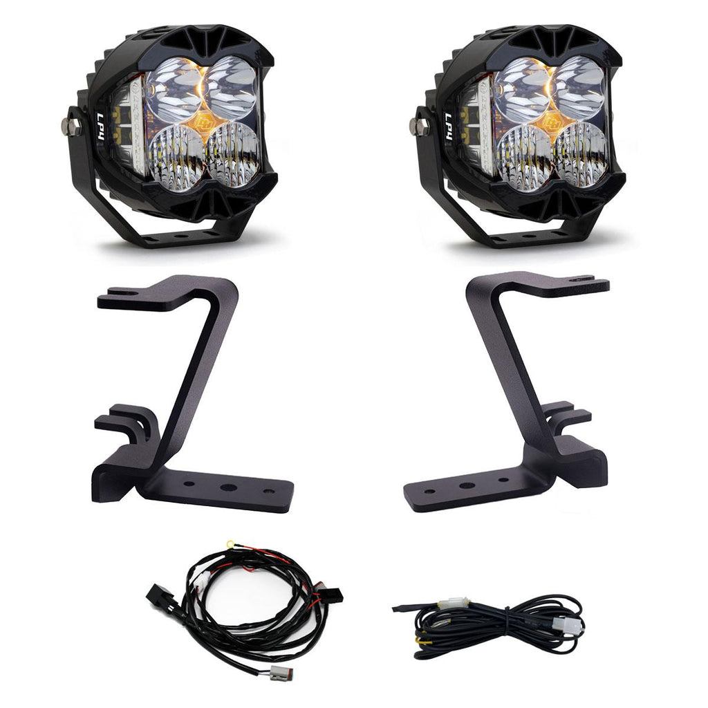 Baja Designs LED Light Kit LP4 A-Pillar Kit 2023-On Ford F-250/350 Super Duty Driving/Combo Clear Upfitter Wiring - 448213UP