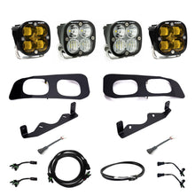Load image into Gallery viewer, Baja Designs Fog Lights Squadron SAE/Sport Fog Pocket Kit 2023-On Ford F-250/350 Super Duty SAE Fog Amber Upfitter Wiring - 448226UP