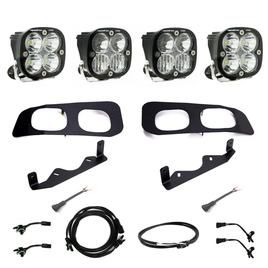 Baja Designs Fog Lights Ford Super Duty 2023-On  Dual Pro Fog Pocket Upfitter Kit Baja Designs - 448256UP