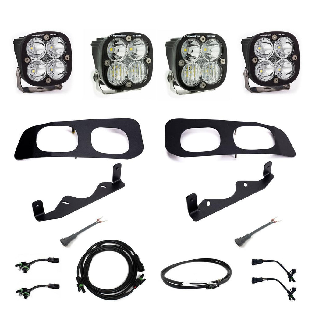 Baja Designs Fog Lights Ford Super Duty 2023-On  Dual Sportsman Fog Pocket Upfitter Kit Baja Designs - 448257UP