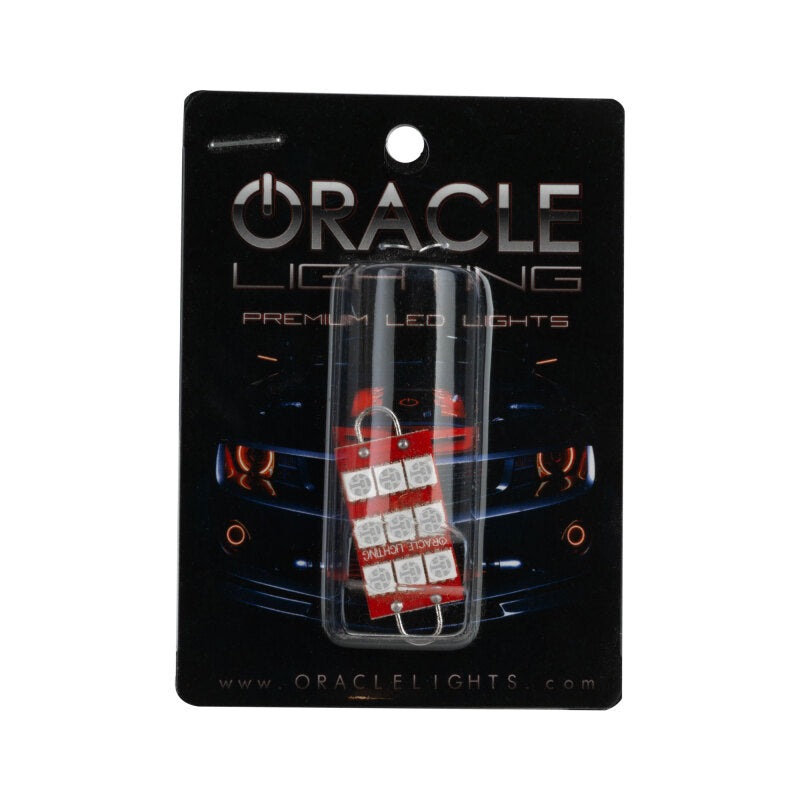 ORACLE Lighting Bulbs Oracle 44MM 6 LED 3 Chip - Loop Festoon Bulbs (Pair) - Red SEE WARRANTY