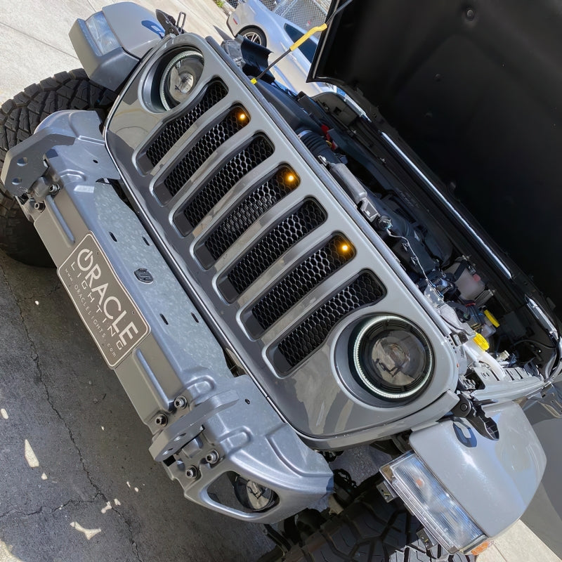 ORACLE Lighting Light Strip LED Oracle Pre-Runner Style LED Grille Kit for Jeep Gladiator JT - Amber SEE WARRANTY