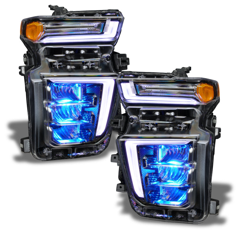 ORACLE Lighting Headlights Oracle 20-21 Chevy Silverado HD 2500RGB Headlight Demon Eye Kit - w/o Controller SEE WARRANTY