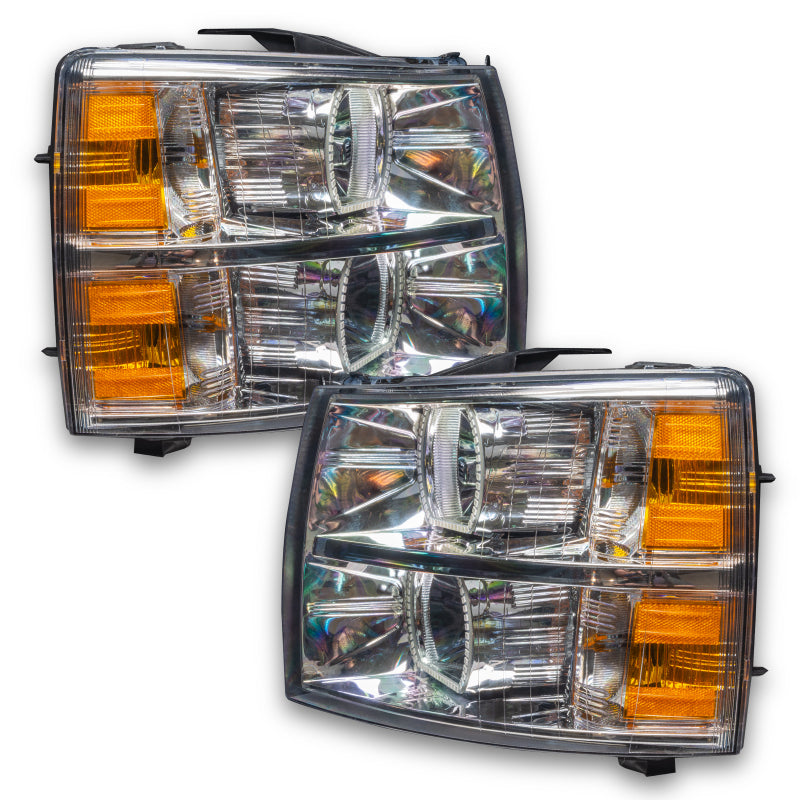 ORACLE Lighting Headlights Oracle 07-13 Chevrolet Silverado SMD HL - Square - ColorSHIFT w/ BC1 Controller SEE WARRANTY
