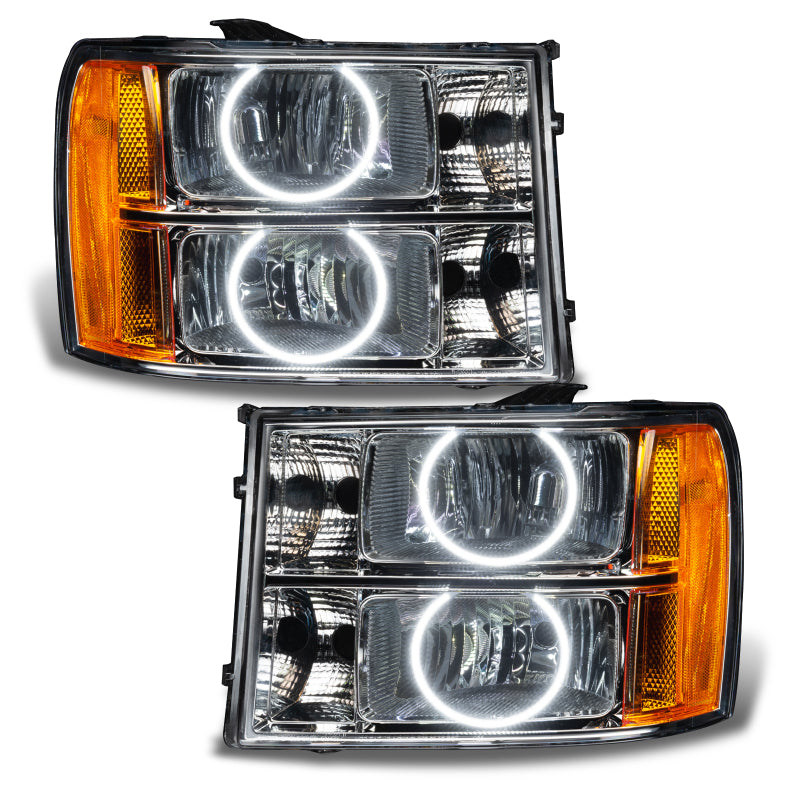 ORACLE Lighting Headlights Oracle 07-13 GMC Sierra SMD HL - Round Ring Design - White SEE WARRANTY