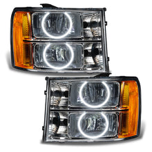 Load image into Gallery viewer, ORACLE Lighting Headlights Oracle 07-13 GMC Sierra SMD HL - Round Ring Design - White SEE WARRANTY