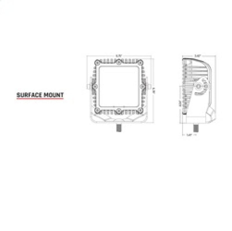 Rigid Industries Light Bars & Cubes Rigid Industries Q-Series Spot w/ Amber PRO Lens