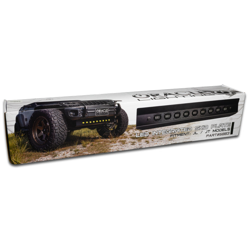ORACLE Lighting Skid Plates ORACLE Lighting 2019+ Jeep Wrangler JL Skid Plate w/ Integrated LED Emitters - Yellow SEE WARRANTY
