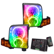 Load image into Gallery viewer, ORACLE Lighting Headlights Oracle 06-10 Jeep Commander SMD HL - ColorSHIFT w/ 2.0 Controller SEE WARRANTY