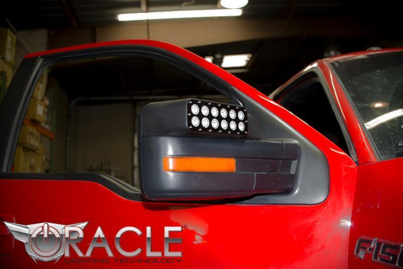ORACLE Lighting Light Bars & Cubes Oracle 09-14 Ford F150/Raptor Off-Road Mirrors - 6000K SEE WARRANTY
