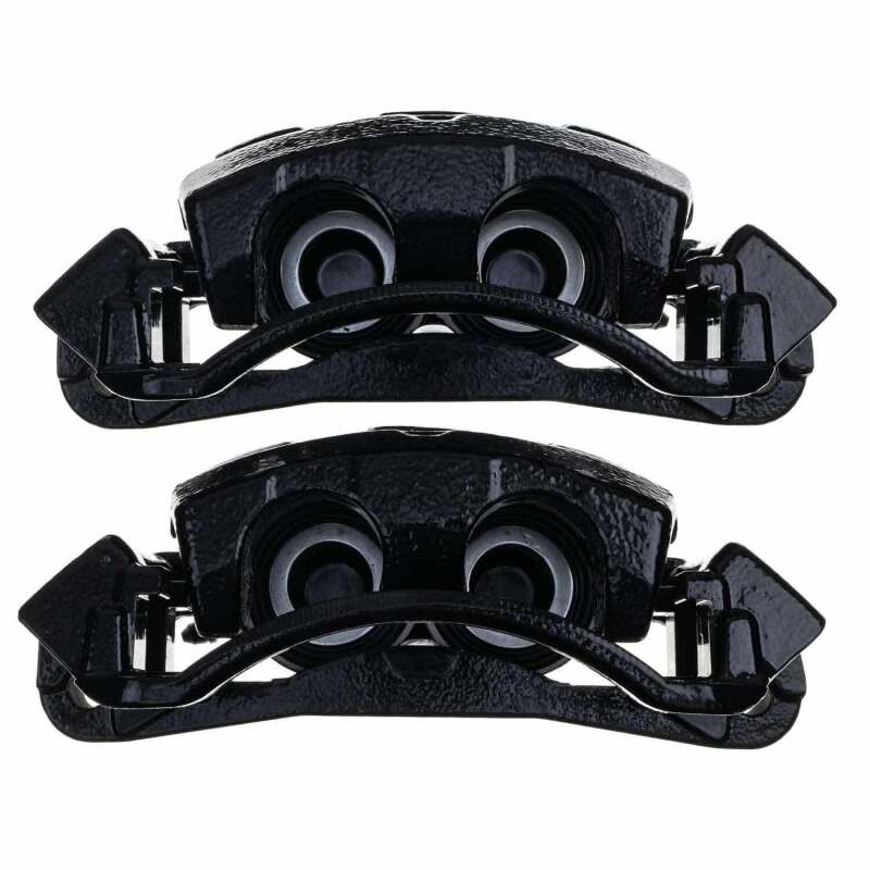 PowerStop Brake Calipers - Perf Power Stop 00-05 Ford Excursion Front Black Caliper - Pair w/Bracket