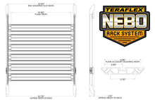 Load image into Gallery viewer, 07-18 Wrangler JK 4 Door Nebo Roof Rack Cargo Slat Kit Black 6-Piece TeraFlex