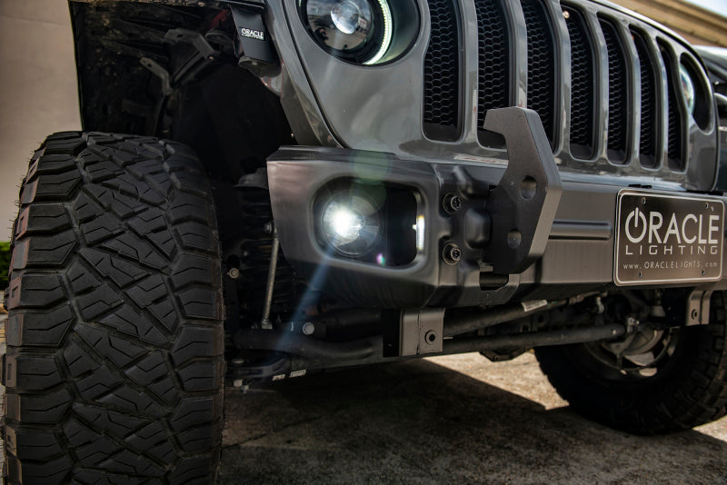 ORACLE Lighting Fog Lights Oracle Jeep Wrangler JL/Gladiator JT Sport High Performance W LED Fog Lights - No Halo SEE WARRANTY