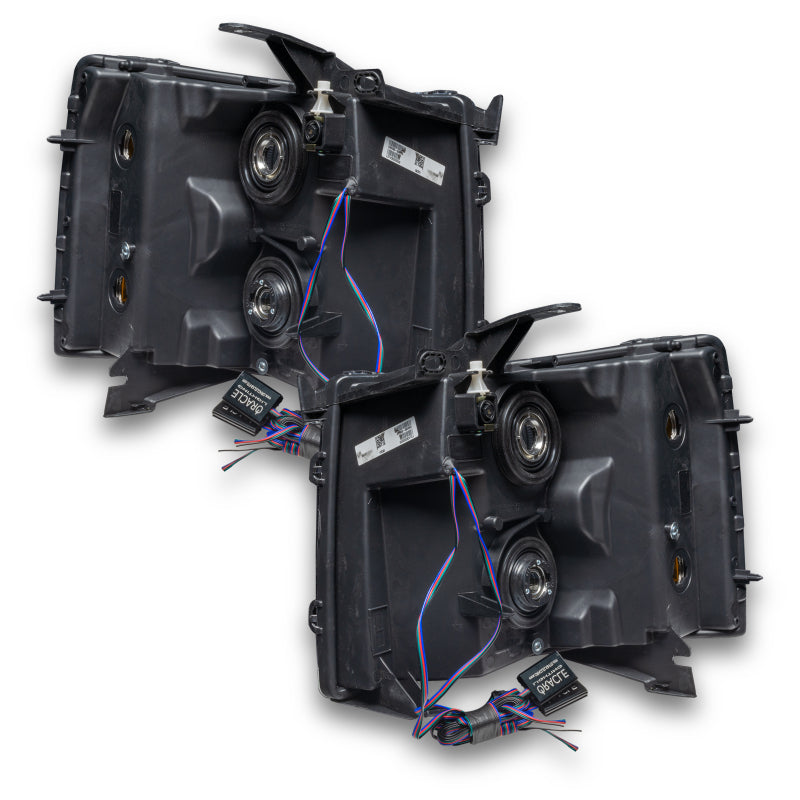ORACLE Lighting Headlights Oracle 07-13 Chevrolet Silverado SMD HL - Square - ColorSHIFT w/ BC1 Controller SEE WARRANTY