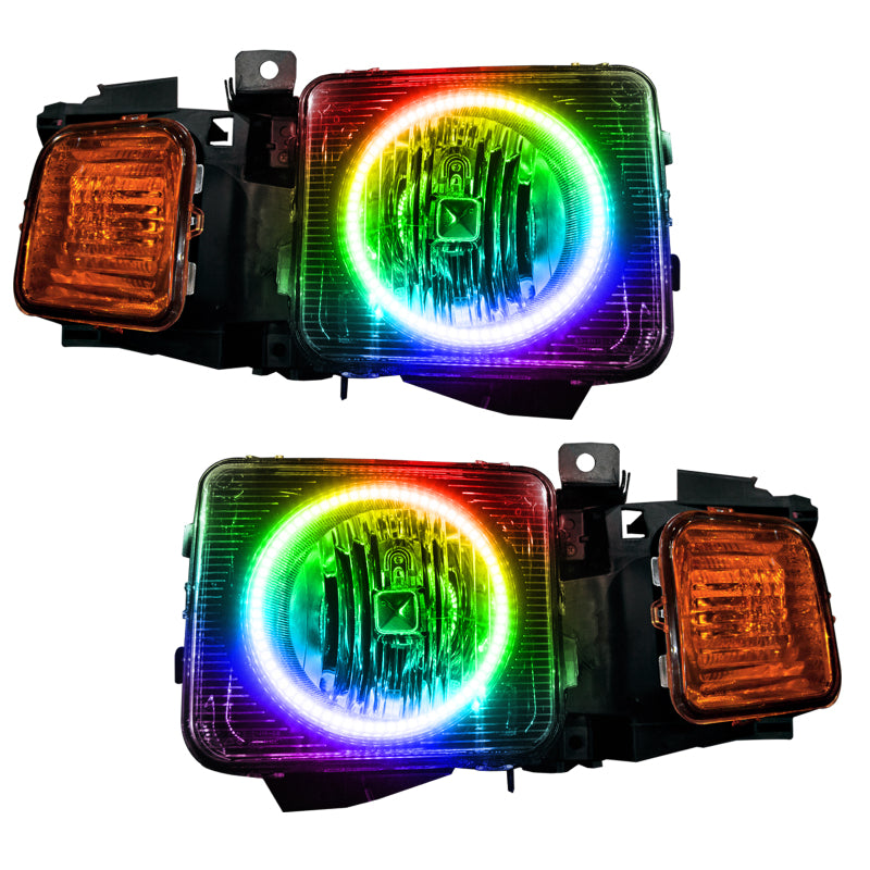 ORACLE Lighting Headlights Oracle 06-10 Hummer H3 SMD HL (Combo) - ColorSHIFT w/ 2.0 Controller SEE WARRANTY