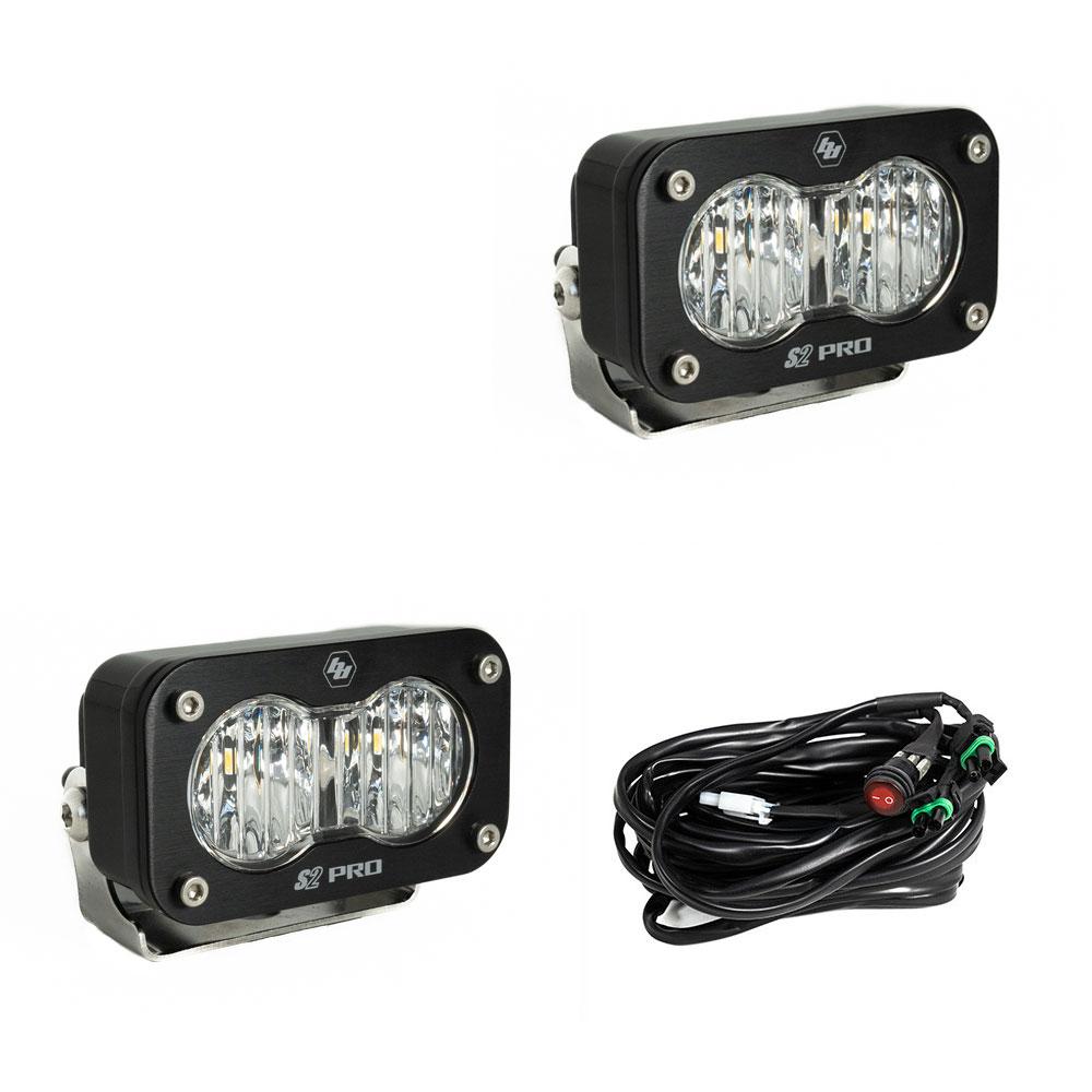Baja Designs LED Light Pods LED Light Pods Wide Cornering Pattern Pair S2 Pro Series Baja Designs - 487805