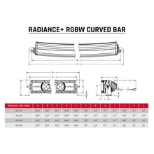Load image into Gallery viewer, Rigid Industries Light Bars &amp; Cubes Rigid Industries Radiance+ Curved 20in. RGBW Light Bar