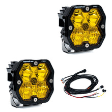 Load image into Gallery viewer, Squadron 2.0 Pro Black LED Auxiliary Light Pod Pair Universal Baja Amber Driving/Combo Baja Designs