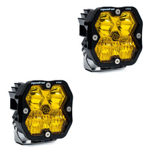 Load image into Gallery viewer, Squadron 2.0 Pro Black LED Auxiliary Light Pod Pair (No Harness) Universal Baja Amber Driving/Combo Baja Designs