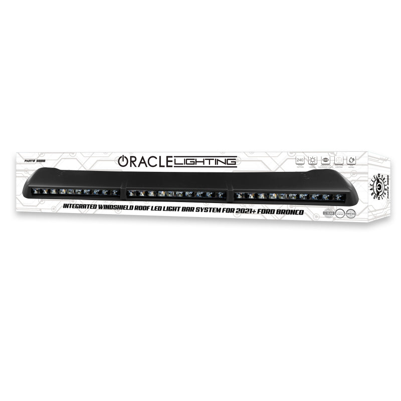 ORACLE Lighting Light Mounts Oracle 2021+ Ford Bronco Integrated Windshield Roof LED Light Bar System SEE WARRANTY