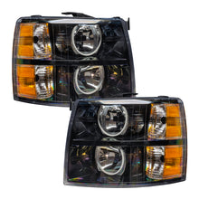 Load image into Gallery viewer, ORACLE Lighting Headlights Oracle Lighting 07-13 Chevrolet Silverado Assembled Halo Headlights Round Style -Green SEE WARRANTY