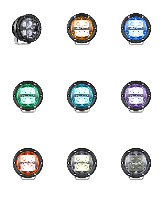 Rigid Industries Light Bars & Cubes Rigid Industries 360-Series 4in LED Off-Road Spot Beam - RGBW (Pair)